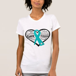 T-shirts Colagem de Fita Cardíaca Scleroderma