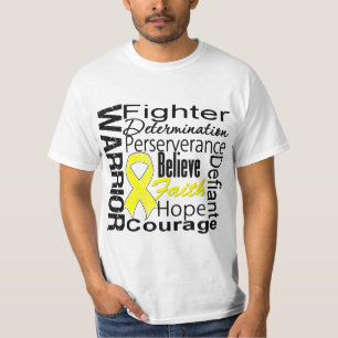 T-shirts Colagem do guerreiro do Sarcoma