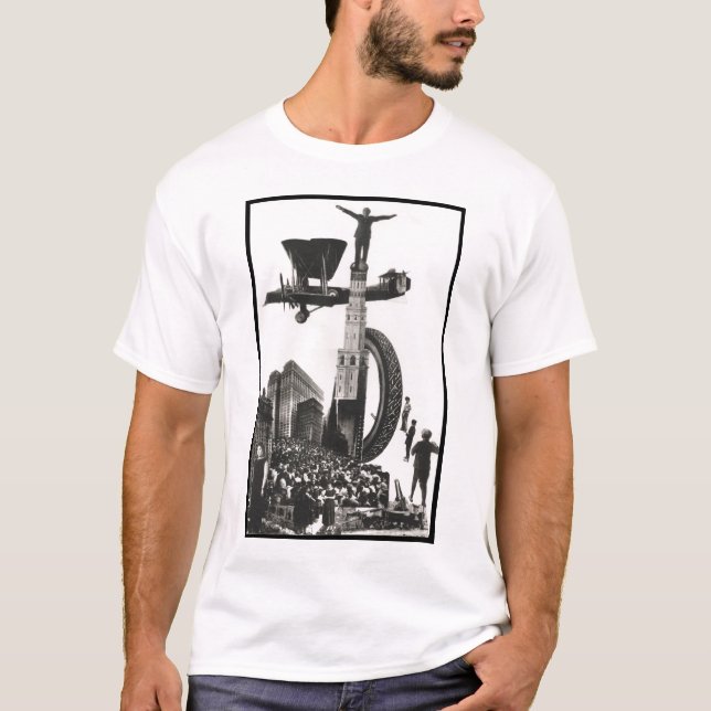 T-shirts Colagem por Aleksandr Rodchenko (Frente)
