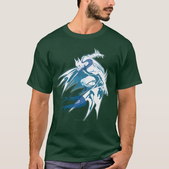 T-shirts Colagem Tonal de Água Batman (Frente)