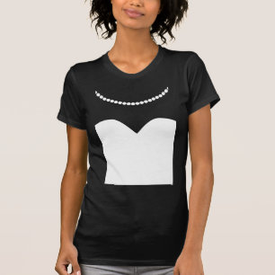 T-shirts Colar de Pérola de Vestido Noiva
