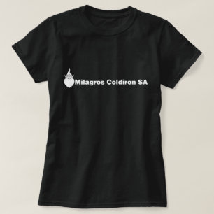 T-shirts Coldiron SA de Milagros (logotipo branco)