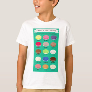 T-shirts Coleção da alegria do padeiro: Francês Macarons