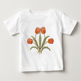 T-shirts Coleção de Pinturas Tulipa Morris Vintage