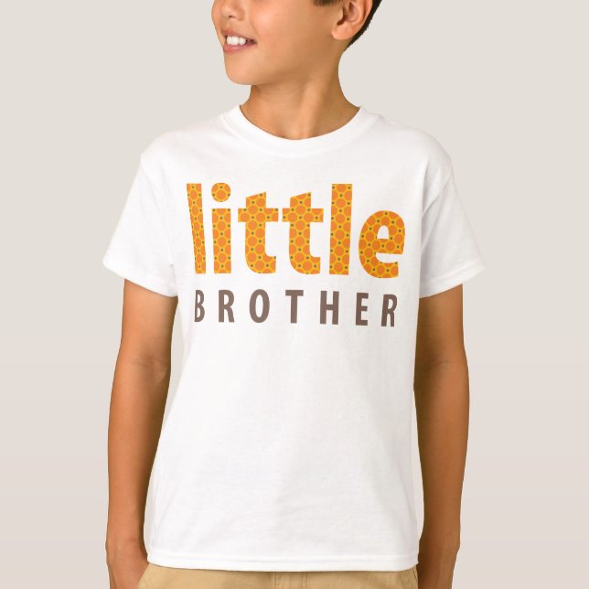 T-shirts COLEÇÃO DE SIBLINGS - irmãozinho {laranja} (Frente)
