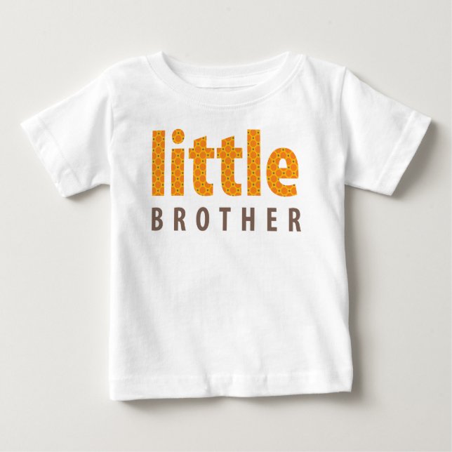 T-shirts COLEÇÃO DE SIBLINGS - irmãozinho {laranja} (Frente)