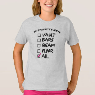 T-shirts Coleção dos eventos da ginástica