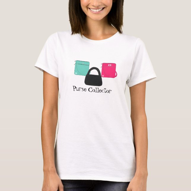 T-shirts Colecionadora de Bolsas (Frente)