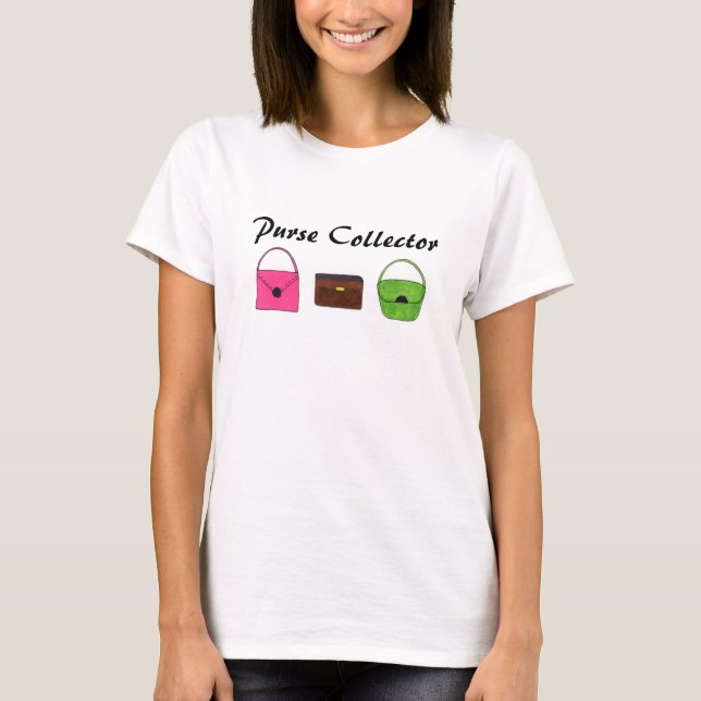 T-shirts Colecionadora de Bolsas (Frente)