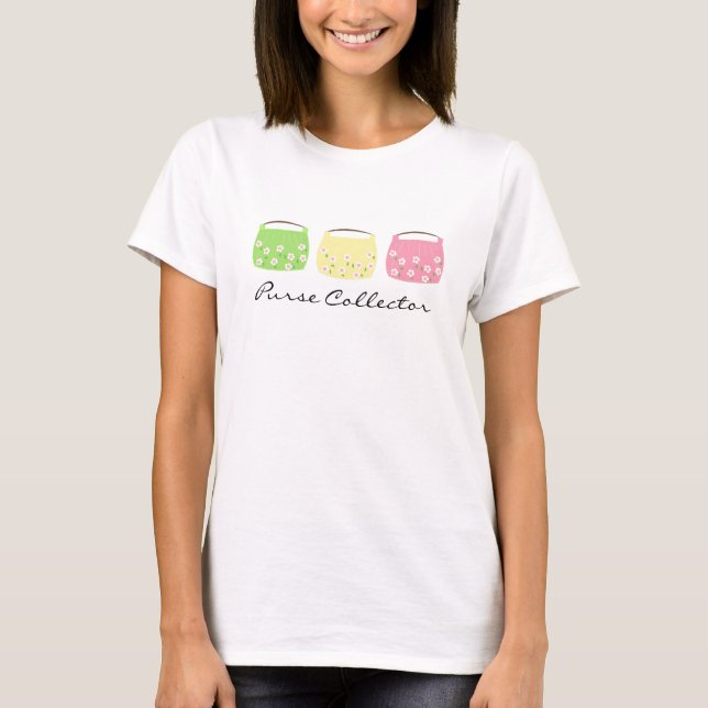 T-shirts Colecionadora de Bolsas (Frente)