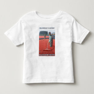 T-shirts Colheita do pântano de MassachusettsCranberry