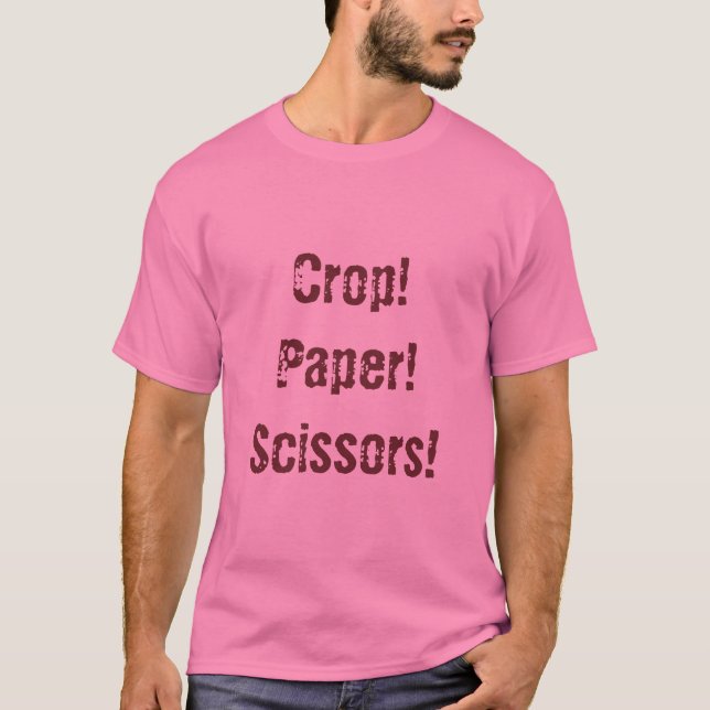 T-shirts Colheita! Papel! Tesouras! (Frente)