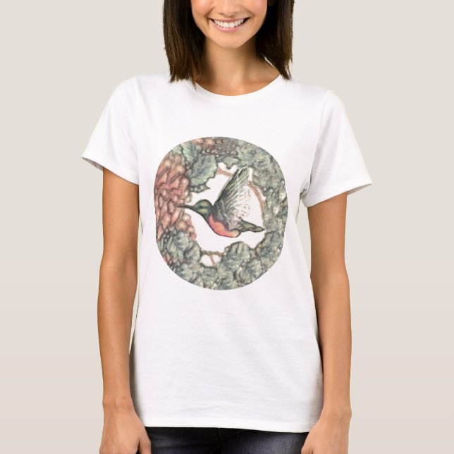 T-shirts Colibri & flores (Frente)