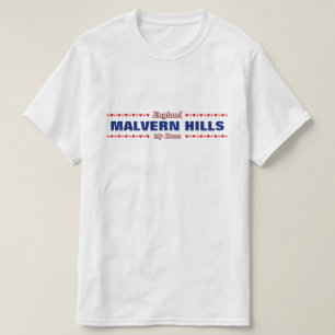 T-shirts COLINAS de MALVERN - minha casa - Inglaterra;