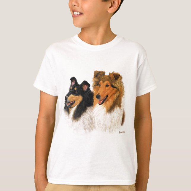 T-shirts Collie áspero (Frente)