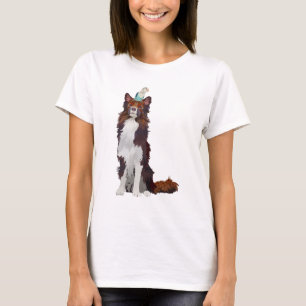 T-SHIRTS COLLIE COLORIDO & PÁSSARO AZUL