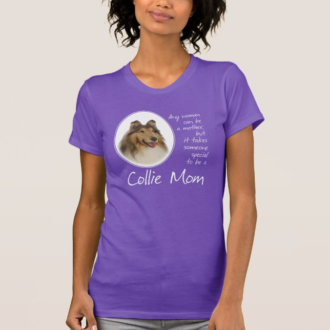 T-shirts Collie Mamãe Shirt (Frente)