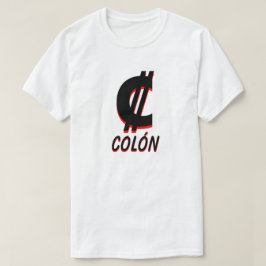 T-shirts ₡ colón branco