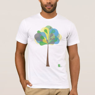 T-shirts Colora o T da árvore NOVO