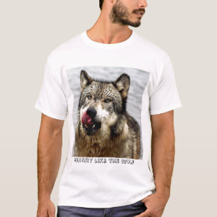 T-shirts Com fome como o lobo