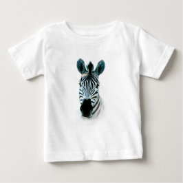 T-shirts com retrato da cabeça-zebra