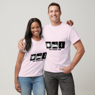 T-shirts coma a fileira do sono