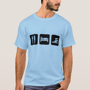 T-shirts Coma a natação do sono