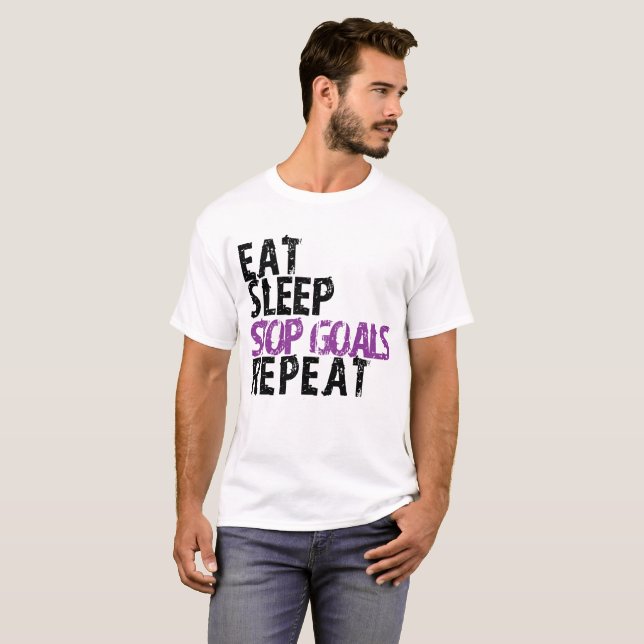 T-shirts Coma a repetição dos objetivos da parada do sono - (Frente Completa)