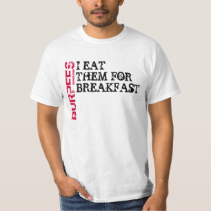 T-shirts Coma Burpees para o pequeno almoço
