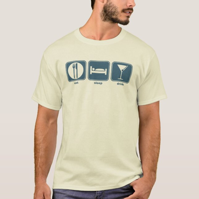 T-shirts Coma, durma, beba (Frente)