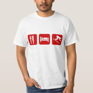 T-shirts Coma, durma esqui