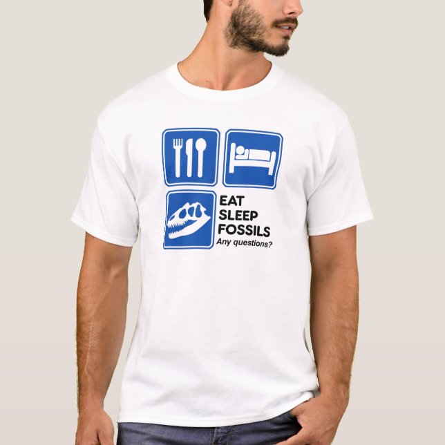 T-SHIRTS COMA, DURMA, FÓSSEIS (Frente)
