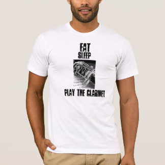 T-shirts Coma, durma, jogue o clarinete,