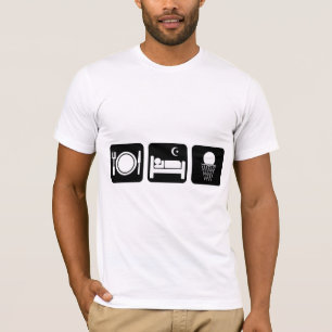 T-shirts coma o basquetebol do sono