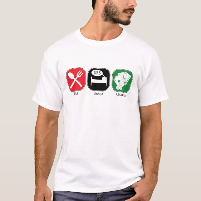 T-shirts Coma o jogo do sono (Frente)