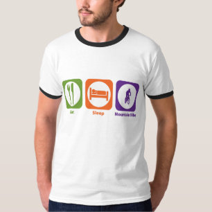 T-shirts Coma o Mountain bike do sono