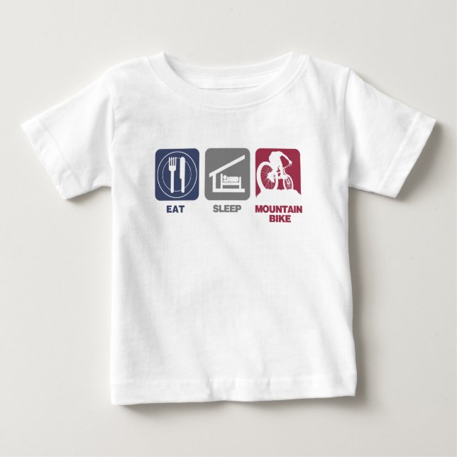 T-shirts Coma o Mountain bike do sono (Frente)