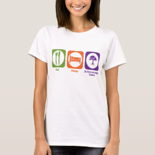 T-shirts Coma o sono fazem a ciência ambiental