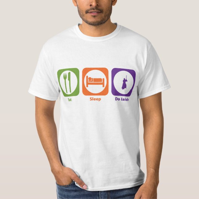 T-shirts Coma o sono fazem Iaido (Frente)