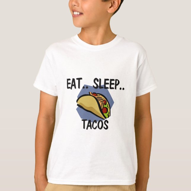T-shirts Coma o TACOS do sono (Frente)