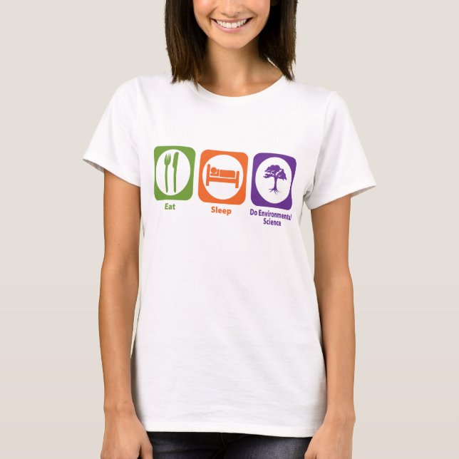 T-shirts Coma Sono Do Environmental Science (Frente)