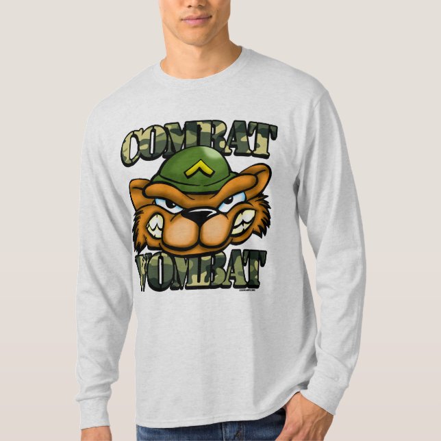 T-shirts Combate Wombat (Frente)