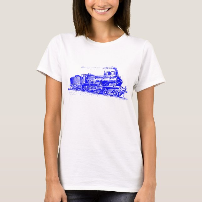 T-shirts Comboio 03 - Azul (Frente)