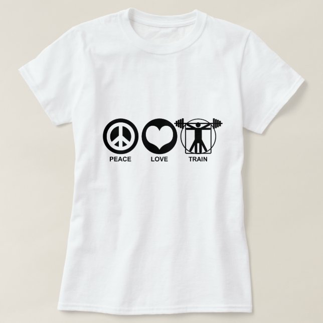 T-shirts Comboio Peace Love (Frente do Design)