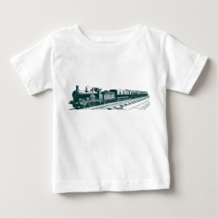 T-shirts Comboio Vintage - Verde Escuro