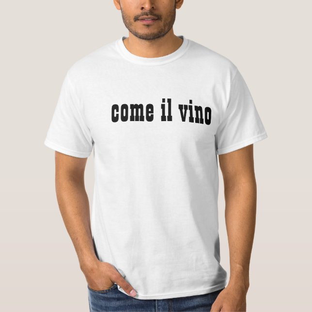 T-shirts come il vino (Frente)