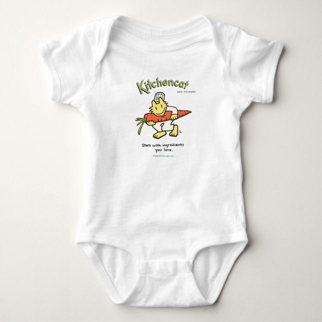 T-shirts "Comece com ingredientes que você ama " (Frente)