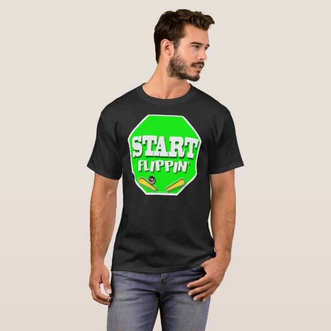 T-shirts Comece Flippin (Frente Completa)