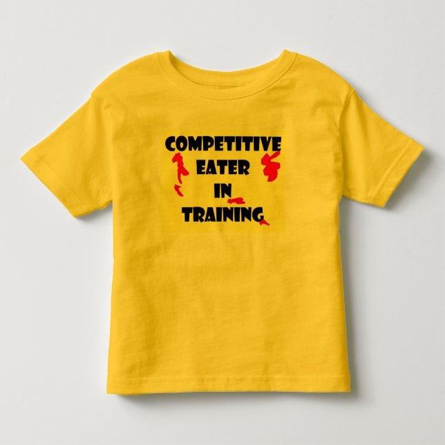 T-shirts Comedor competitivo no treinamento (Frente)