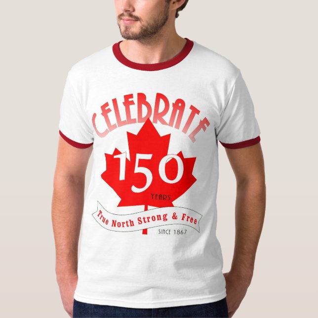 T-shirts Comemore Canadá 150 anos (Frente)